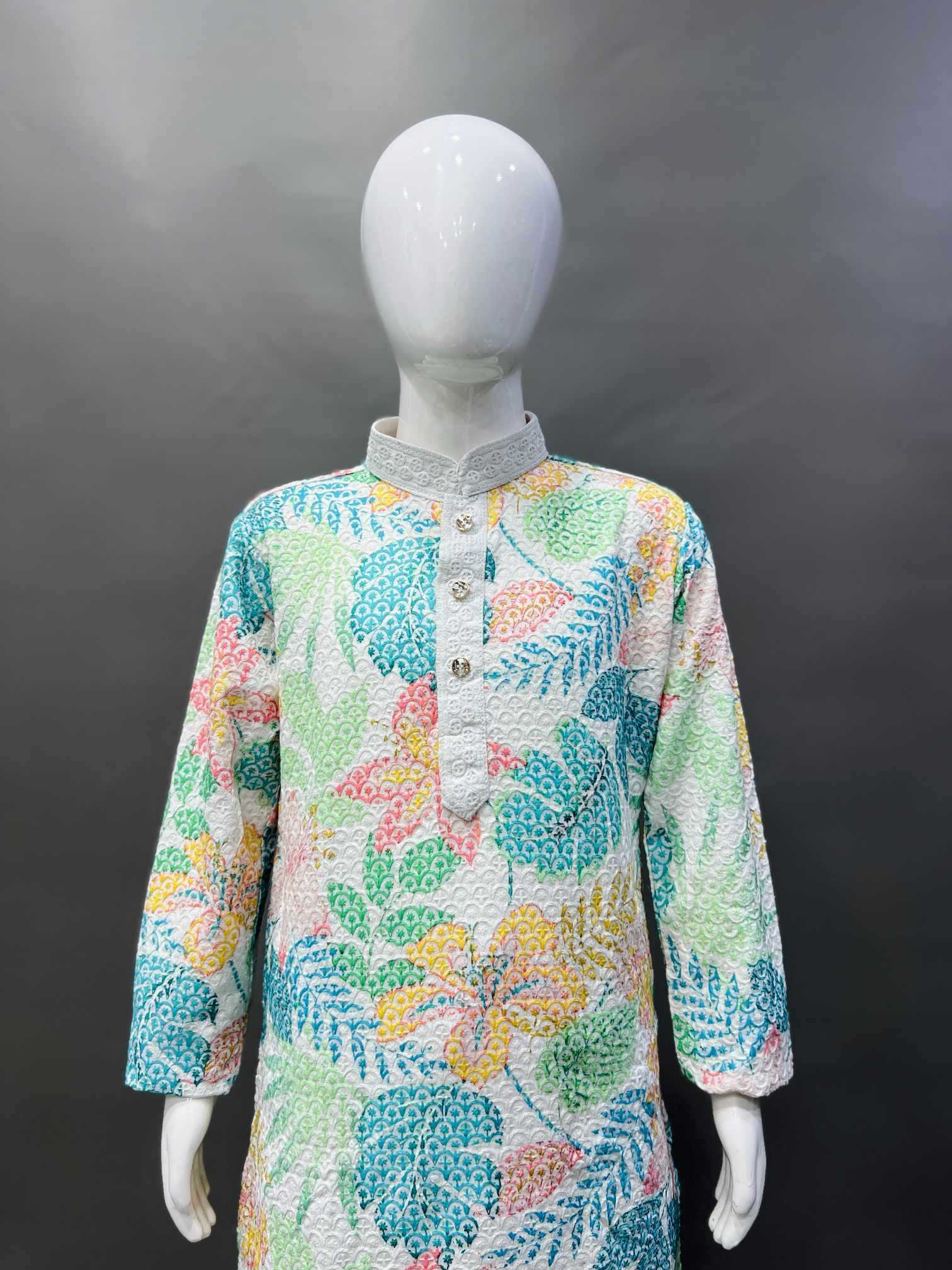 Ynf Reyon Cotton KESH747 TARA Mens Wear Wholesale Mens Kurta Pyjama Embroidered Kurta Pajama Designer Ethnic Set Manufacturer- Kapda Export