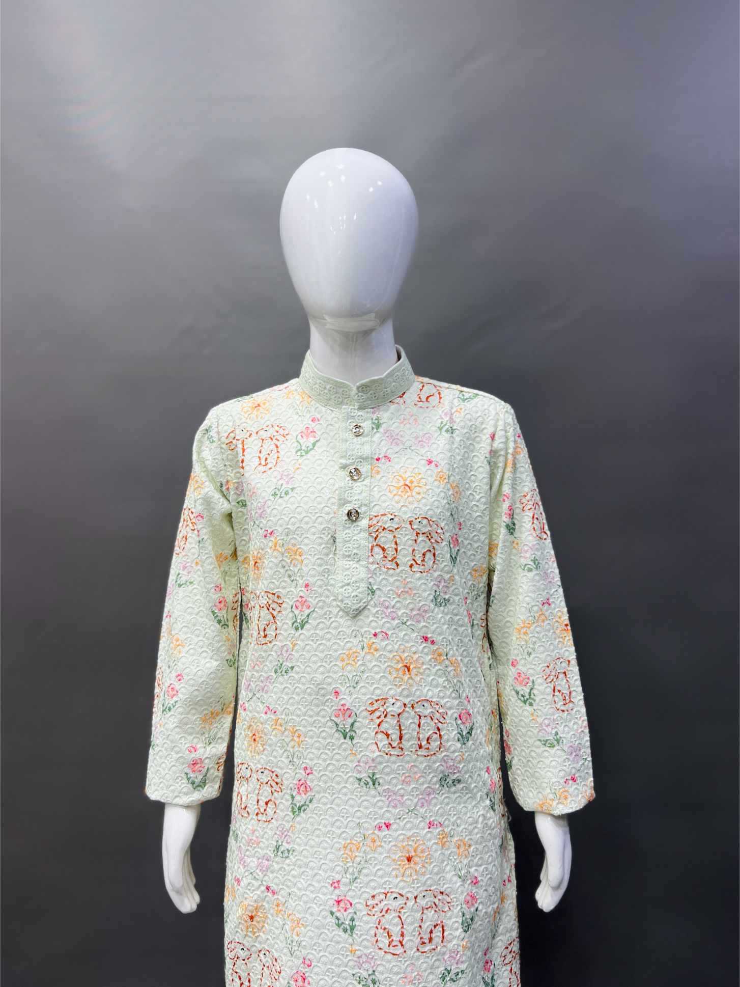 Ynf Reyon Cotton KESH747 TARA Mens Wear Wholesale Mens Kurta Pyjama Embroidered Kurta Pajama Designer Ethnic Set Manufacturer- Kapda Export