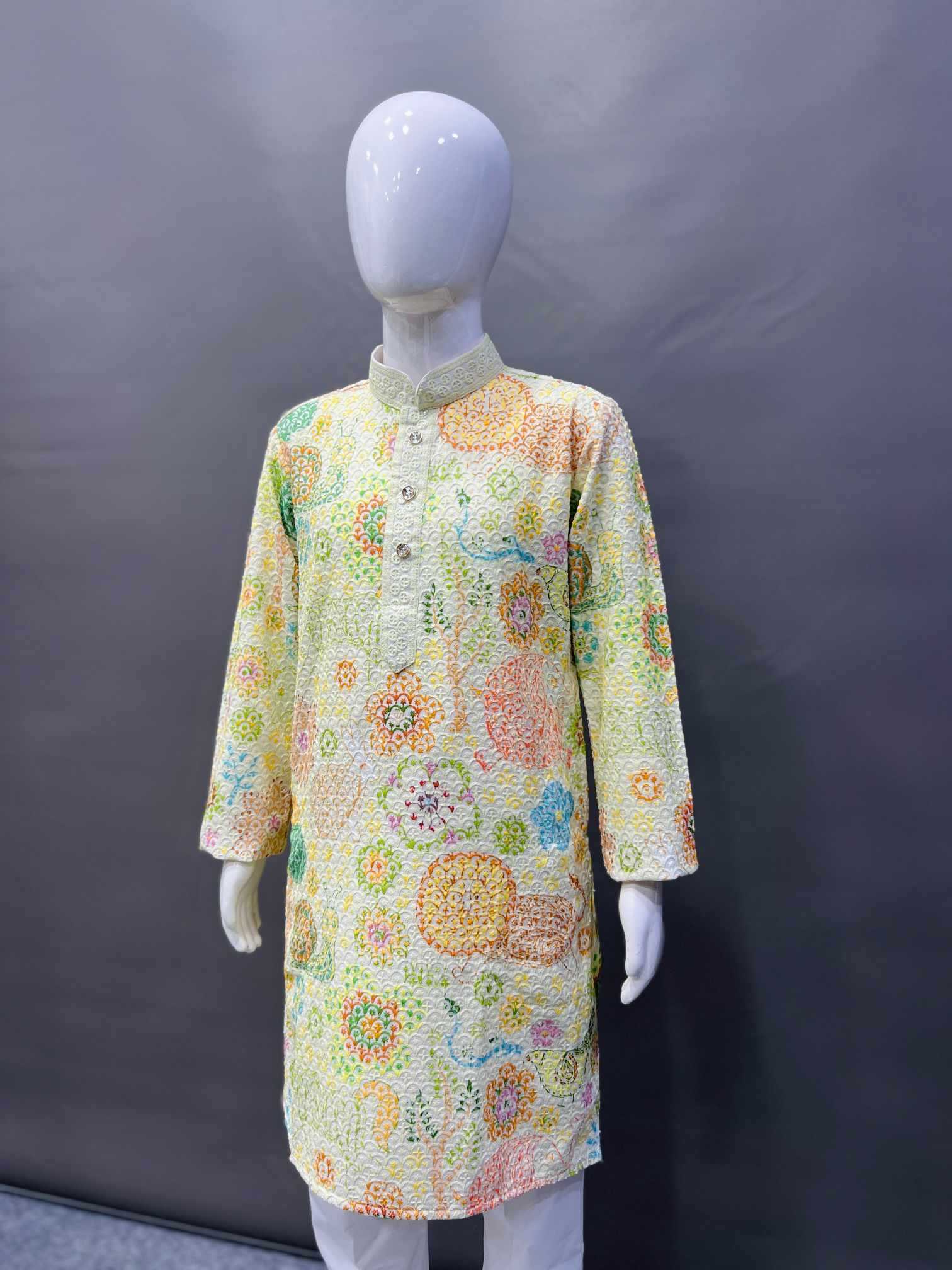 Ynf Reyon Cotton KESH747 TARA Mens Wear Wholesale Mens Kurta Pyjama Embroidered Kurta Pajama Designer Ethnic Set Manufacturer- Kapda Export