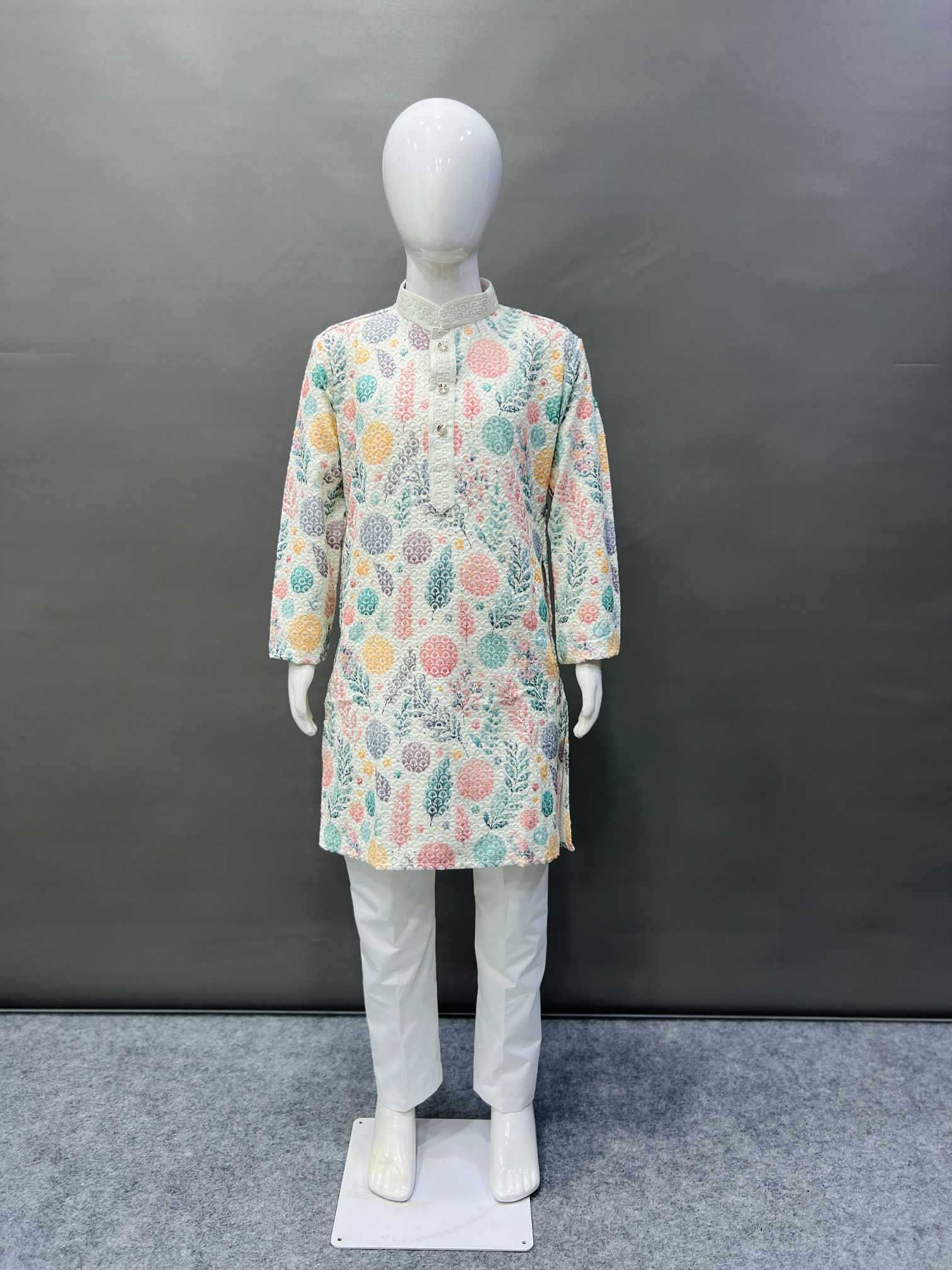 Ynf Reyon Cotton KESH747 TARA Mens Wear Wholesale Mens Kurta Pyjama Embroidered Kurta Pajama Designer Ethnic Set Manufacturer- Kapda Export