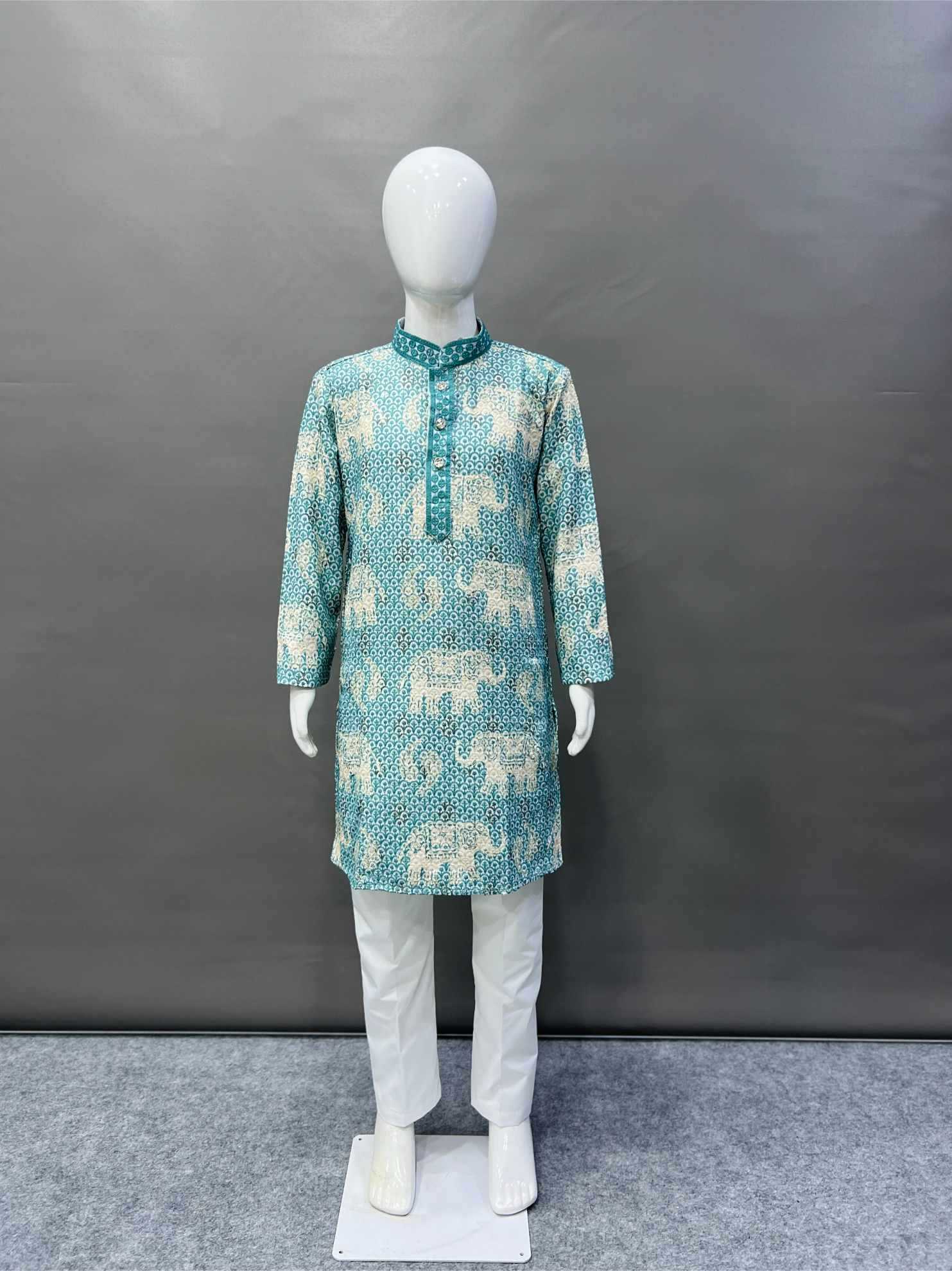 Ynf Reyon Cotton KESH747 TARA Mens Wear Wholesale Mens Kurta Pyjama Embroidered Kurta Pajama Designer Ethnic Set Manufacturer- Kapda Export