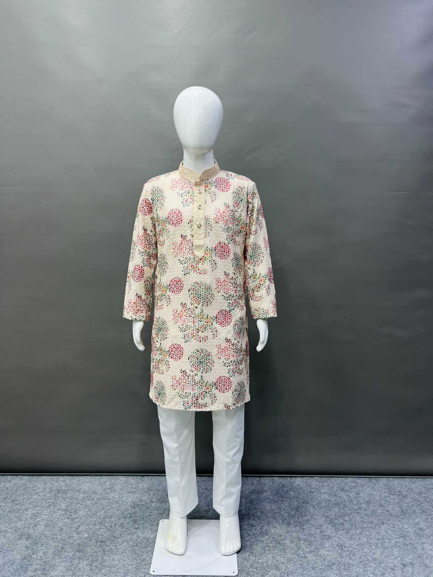 Ynf Reyon Cotton KESH747 TARA Mens Wear Wholesale Mens Kurta Pyjama Embroidered Kurta Pajama Designer Ethnic Set Manufacturer- Kapda Export