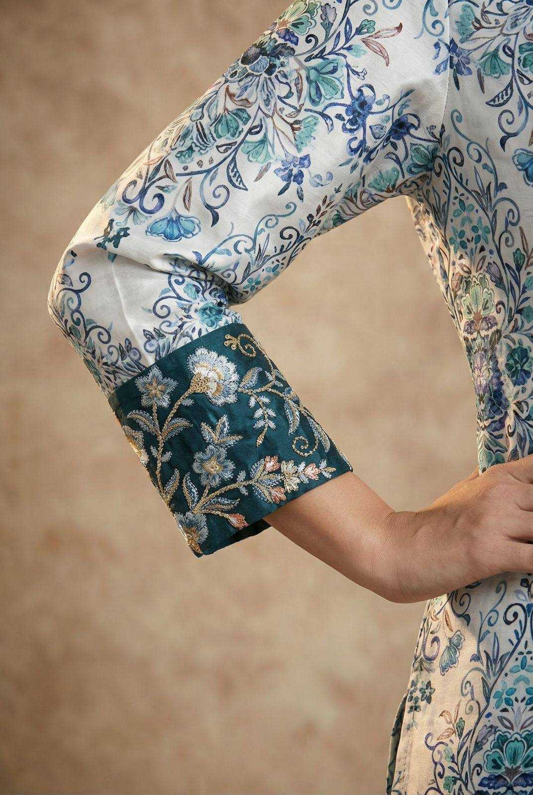 Ynf Satin KESH501 Print Western Wears Wholesale Co-ord Set Tops Bottom Wear Manufacturer- Kapda Export