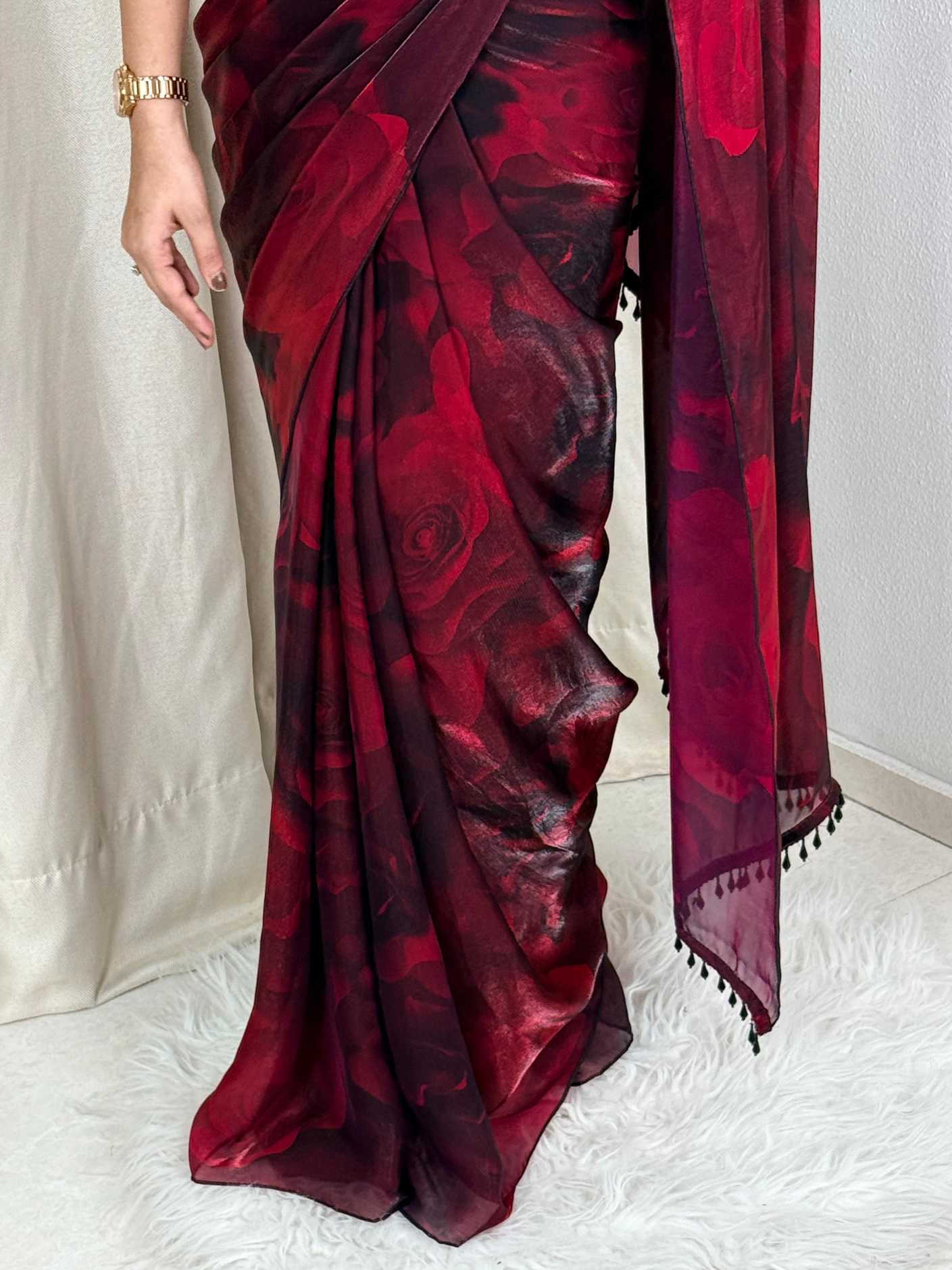 Ynf Satin KESH501 Victoria Sarees Wholesale Designer Sarees Printed Sarees Satin Sarees Manufacturer- Kapda Export