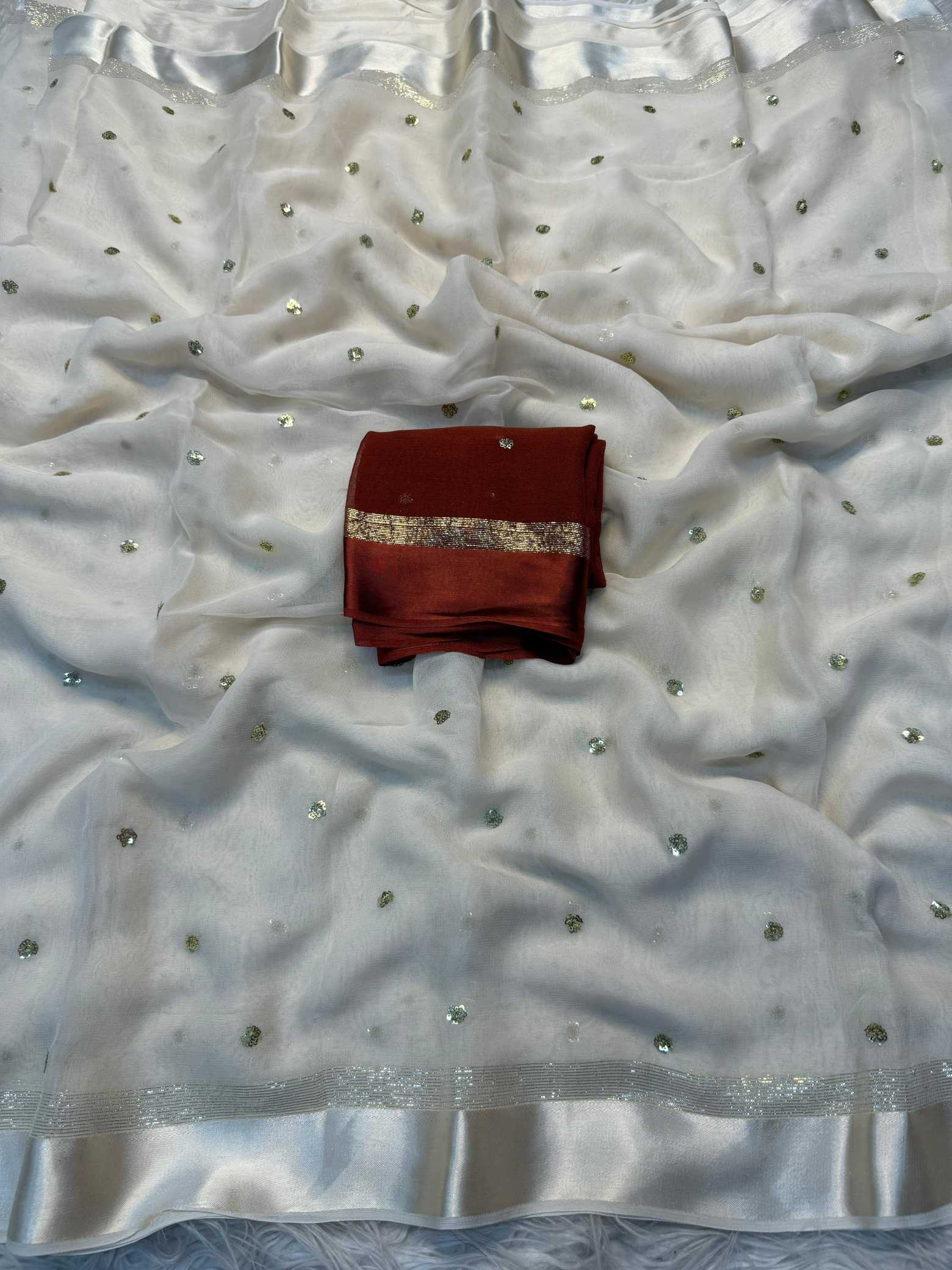 Ynf Satin KESH635 ZURVI Sarees Festive Collections Wholesale Georgette Sarees Viscose Saree Onam Collections Manufacturer- Kapda Export