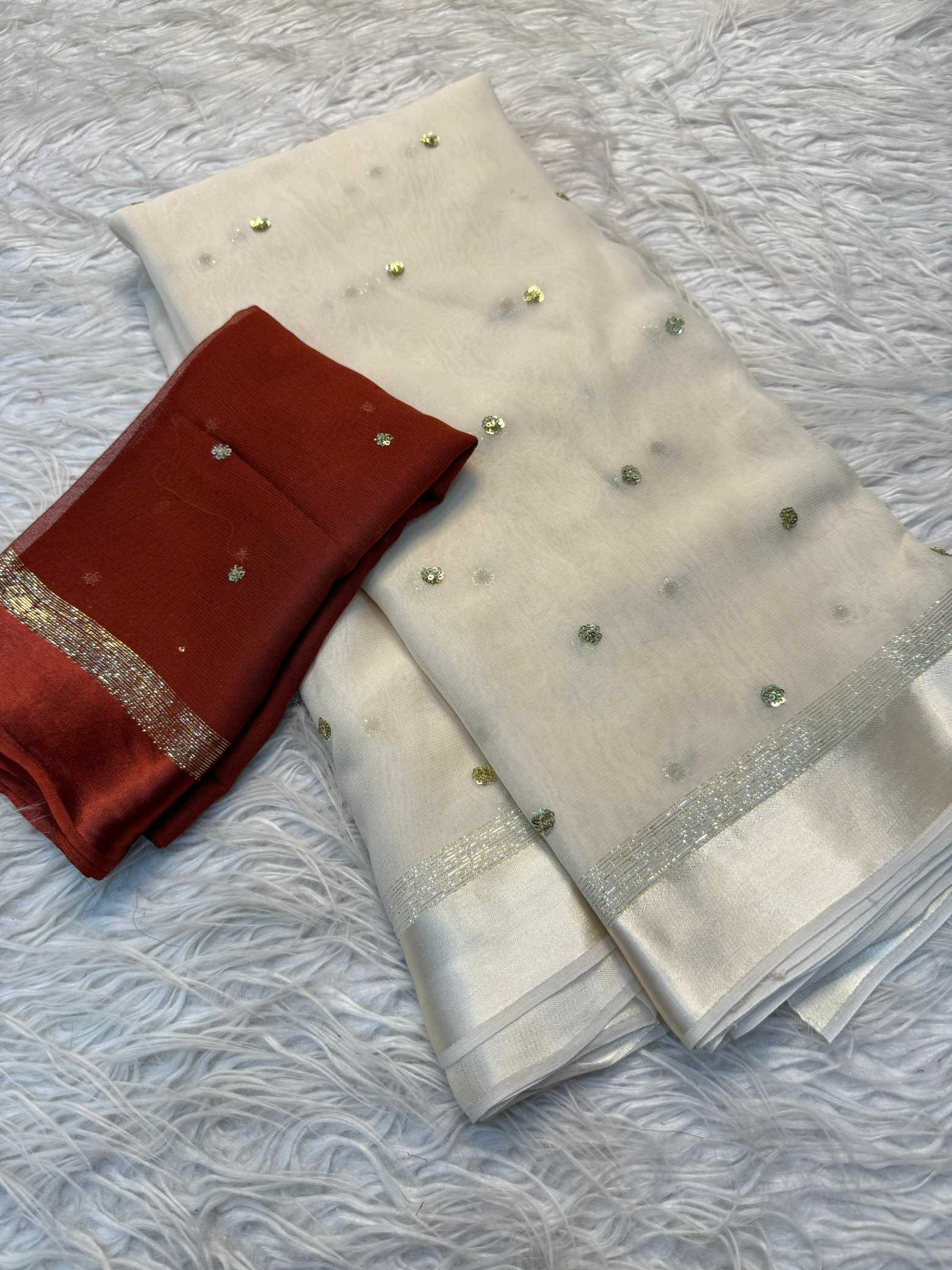 Ynf Satin KESH635 ZURVI Sarees Festive Collections Wholesale Georgette Sarees Viscose Saree Onam Collections Manufacturer- Kapda Export