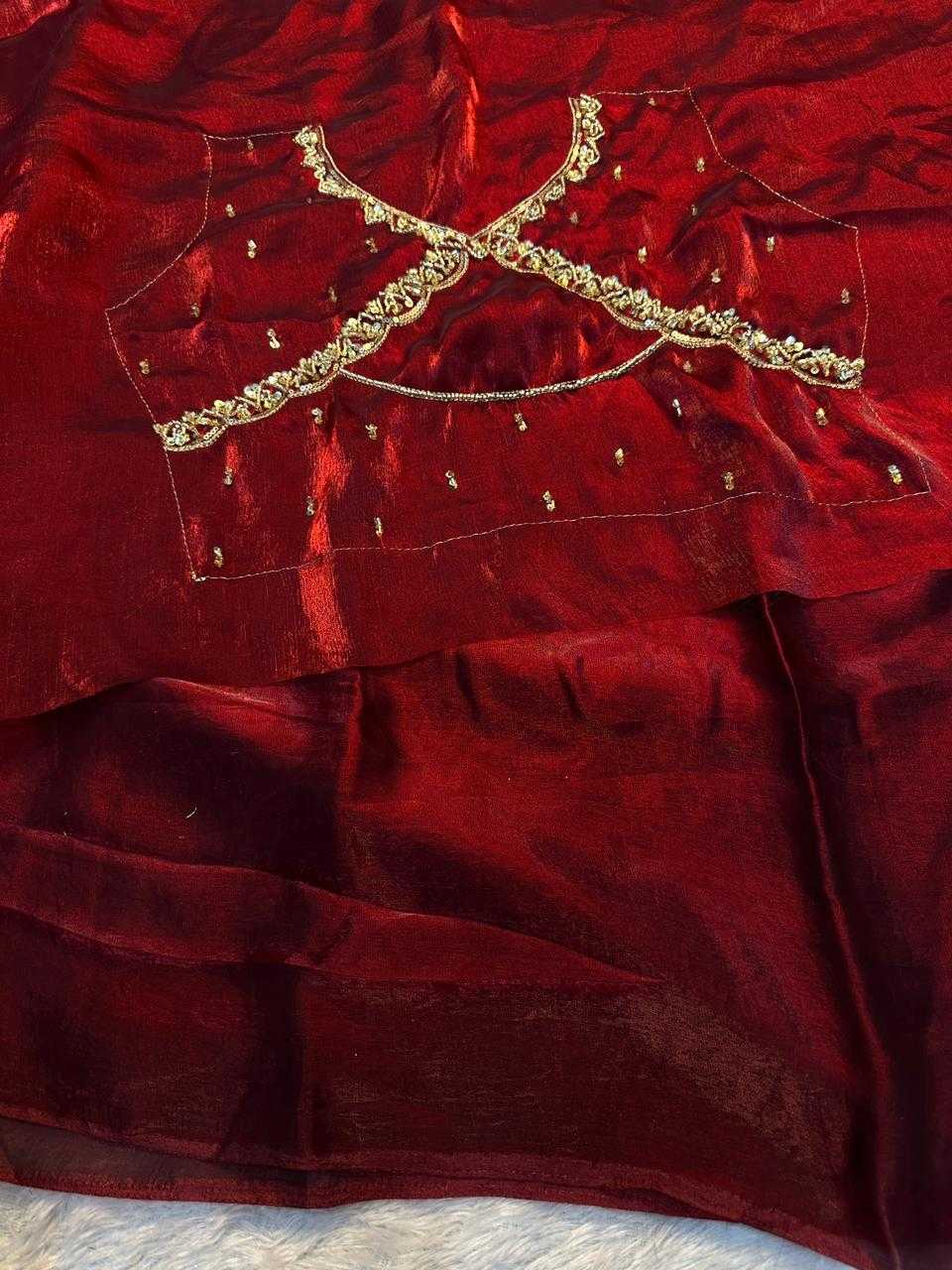 Ynf Satin KESH671 Adhira Sarees Wholesale Designer Sarees Hand Work Sarees Satin Sarees Manufacturer- Kapda Export