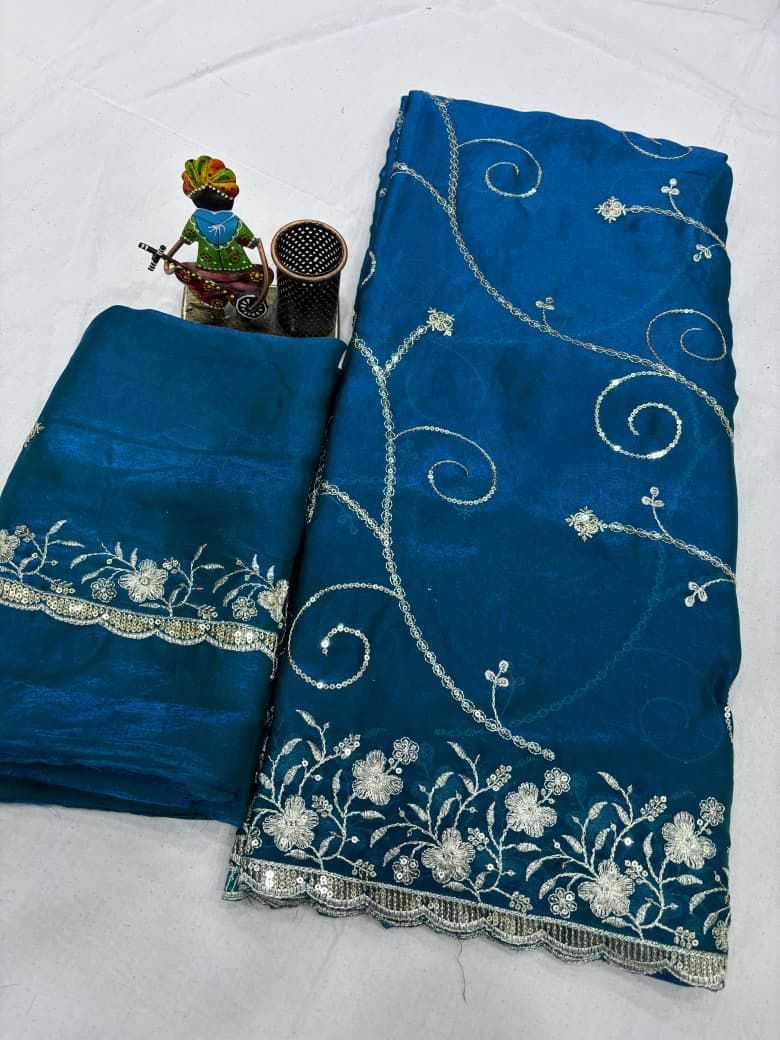 Ynf Satin KESH694 Jaseela Sarees Wholesale Sequence Sarees Embroidered Sarees Satin Sarees Manufacturer- Kapda Export