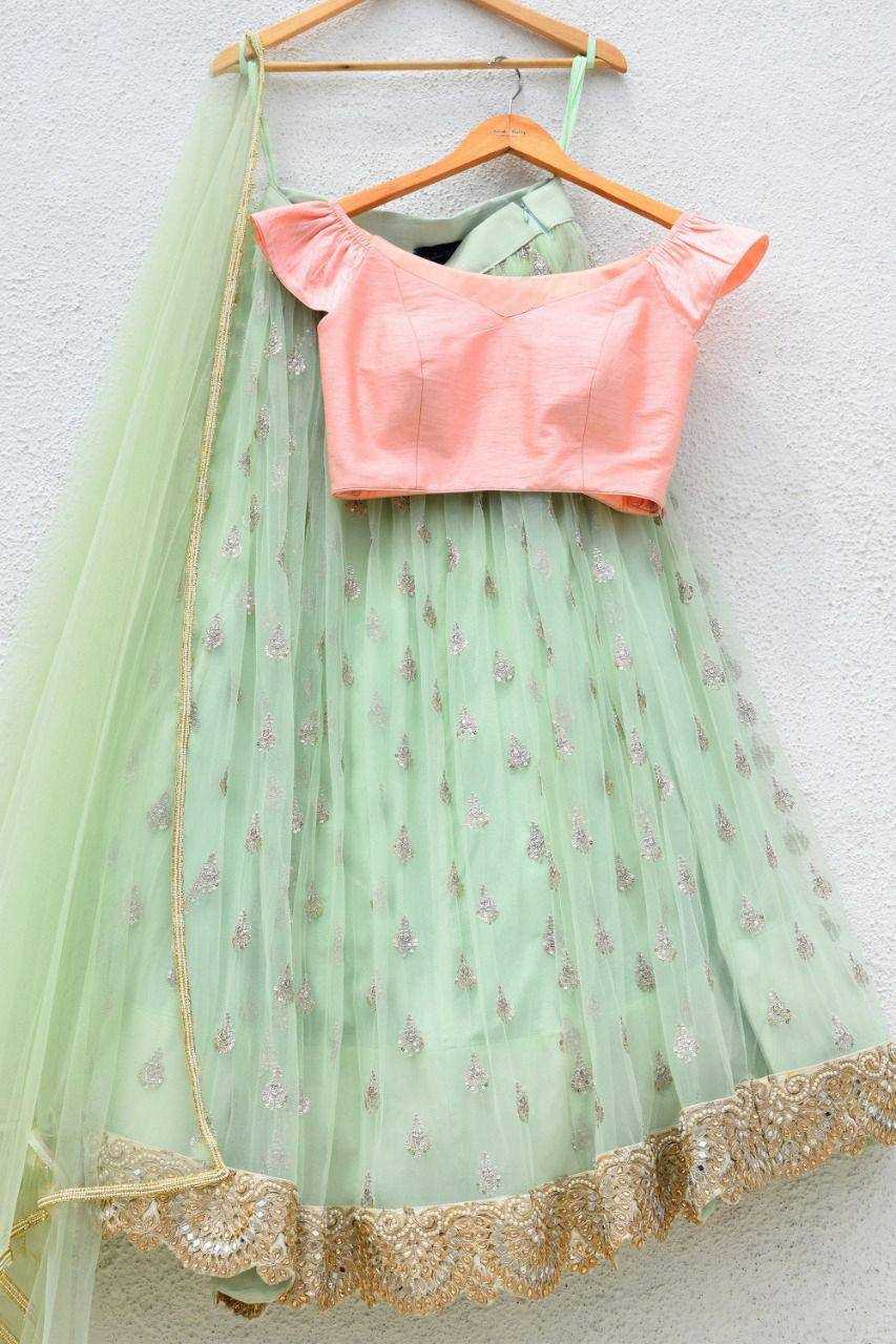 Ynf Satin RIN213 142 Lehengas Wholesale Mirror Work Lehenga Satin Lehenga Sequins Lehenga Manufacturer- Kapda Export