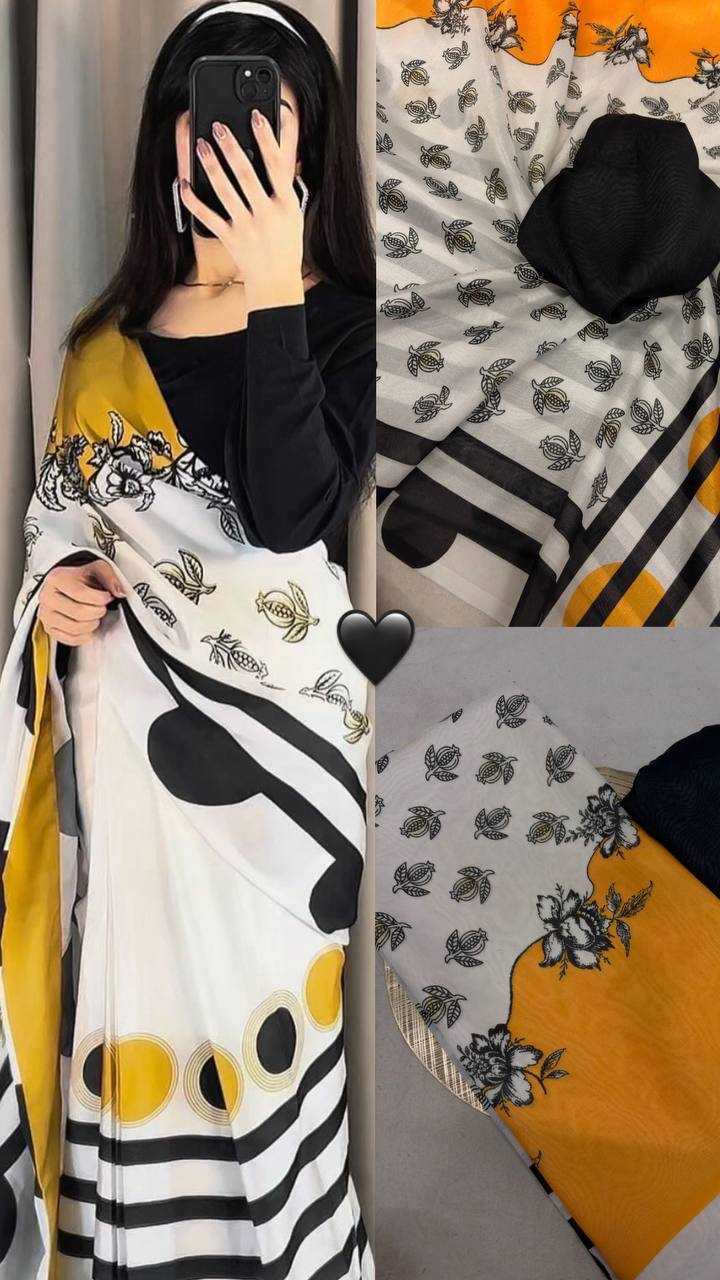 Ynf Satin Silk KESH419 silk Sarees Wholesale Designer Sarees Printed Sarees Satin Sarees Manufacturer- Kapda Export