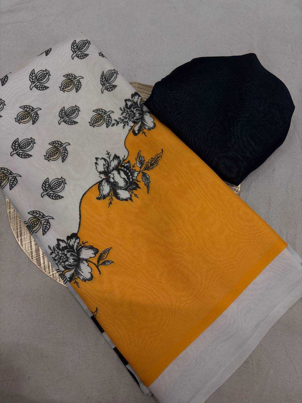 Ynf Satin Silk KESH419 silk Sarees Wholesale Designer Sarees Printed Sarees Satin Sarees Manufacturer- Kapda Export