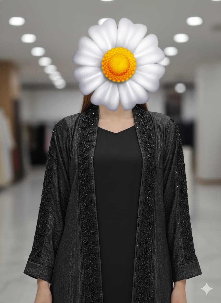 Ynf Shimmer silk KESH557 107 Islamic Clothing Festive Collections Wholesale Abaya Eid Collections Burkha Manufacturer- Kapda Export