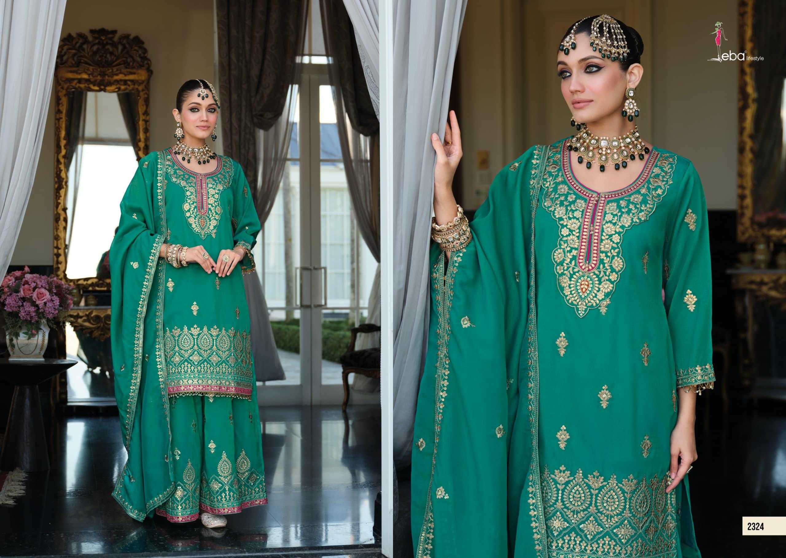 Ynf Shimmer silk KESH677 Madhubala Suits & Dresses Wholesale Embroidery Suits Palazzo Suit Designer Suits Manufacturer- Kapda Export