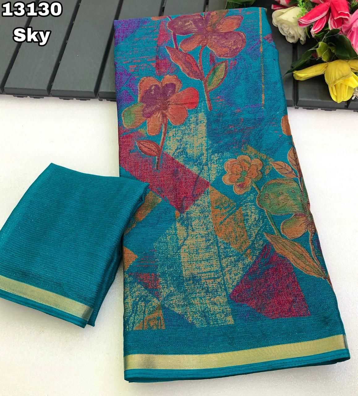 Ynf Shimmer silk KESH683 Played Silk Sarees Wholesale Printed Silk Saree Designer Silk Sarees Zari Border Silk Sarees Manufacturer- Kapda Export