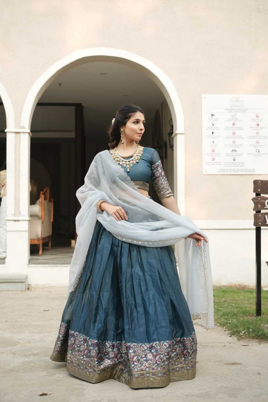 Ynf Shimmer silk RIN119 8134 Lehengas Wholesale Wedding Lehenga Designer Lehenga Choli Shimmer Lehenga Manufacturer- Kapda Export