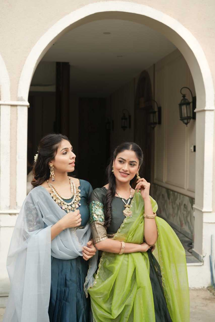 Ynf Shimmer silk RIN119 8134 Lehengas Wholesale Wedding Lehenga Designer Lehenga Choli Shimmer Lehenga Manufacturer- Kapda Export