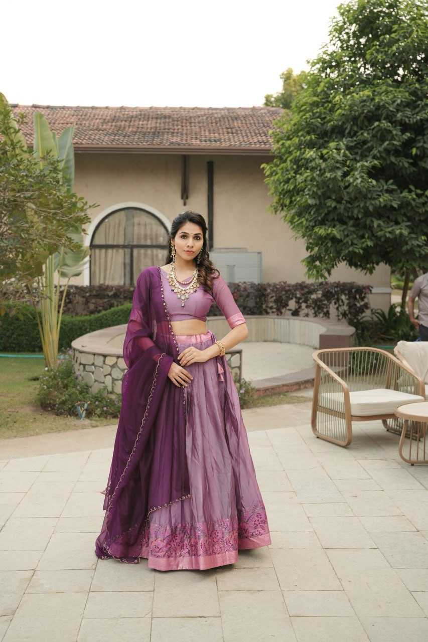 Ynf Shimmer silk RIN119 8134 Lehengas Wholesale Wedding Lehenga Designer Lehenga Choli Shimmer Lehenga Manufacturer- Kapda Export