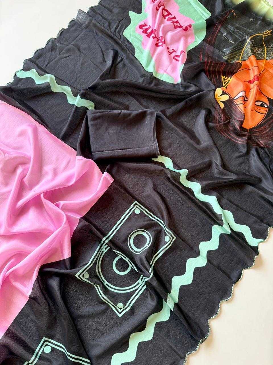 Ynf Shinon Silk KESH681 Bareli Sarees Festive Collections Wholesale Printed Sarees Floral Sarees Cutwork Saree Manufacturer- Kapda Export