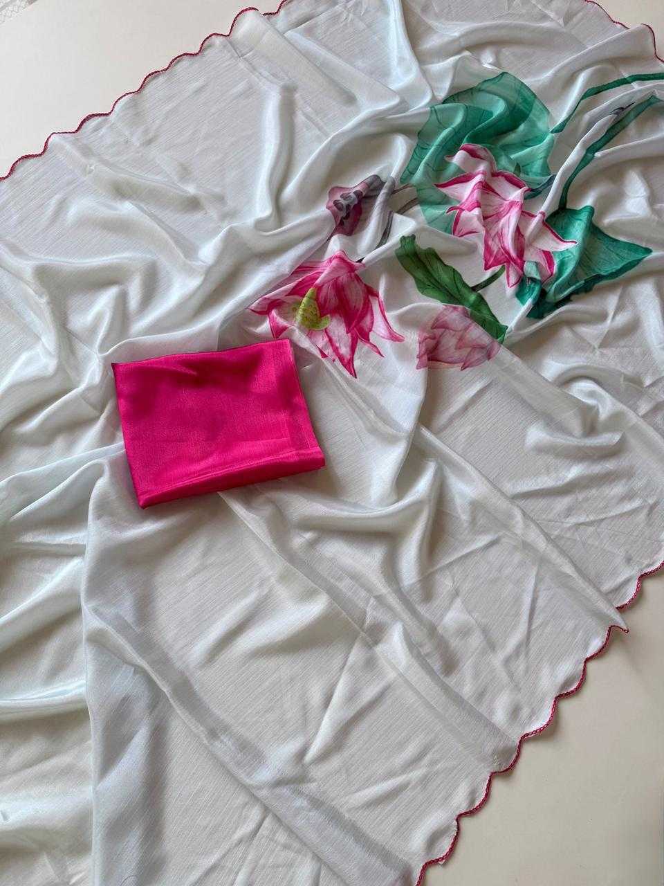 Ynf Shinon Silk KESH681 Bareli Sarees Festive Collections Wholesale Printed Sarees Floral Sarees Cutwork Saree Manufacturer- Kapda Export