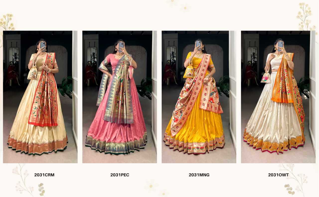 Ynf Silk KESH134 KAMKASHI Lehengas Wholesale Silk Lehenga Embroidered Lehenga Zari Work Lehenga Manufacturer- Kapda Export