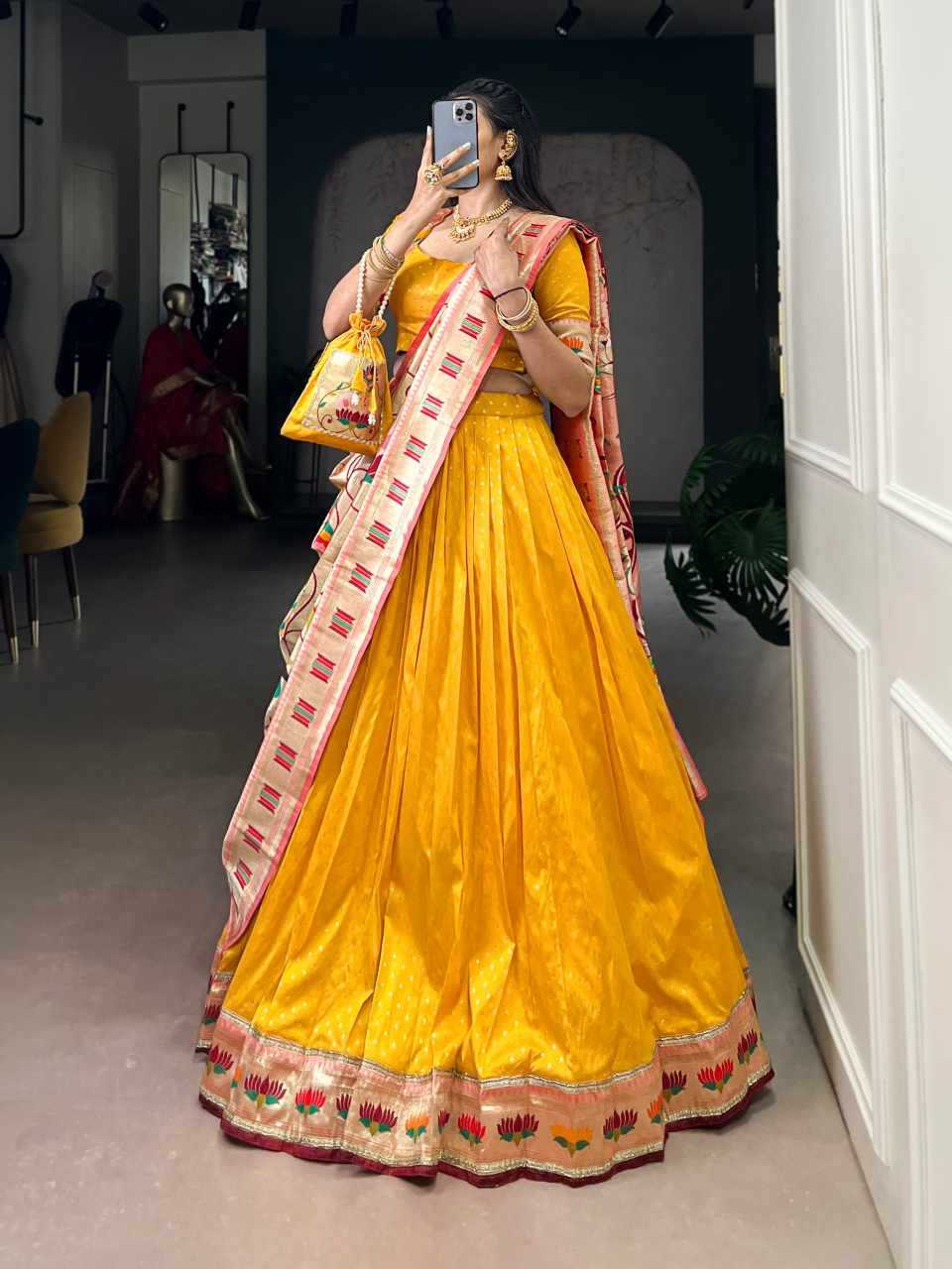 Ynf Silk KESH134 KAMKASHI Lehengas Wholesale Silk Lehenga Embroidered Lehenga Zari Work Lehenga Manufacturer- Kapda Export