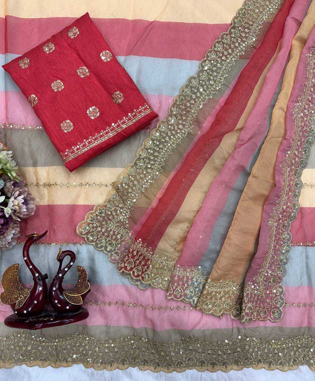 Ynf Silk KESH151 5564 Sarees Wholesale Sequin Sarees Zari Border Sarees Festive Sarees Manufacturer- Kapda Export