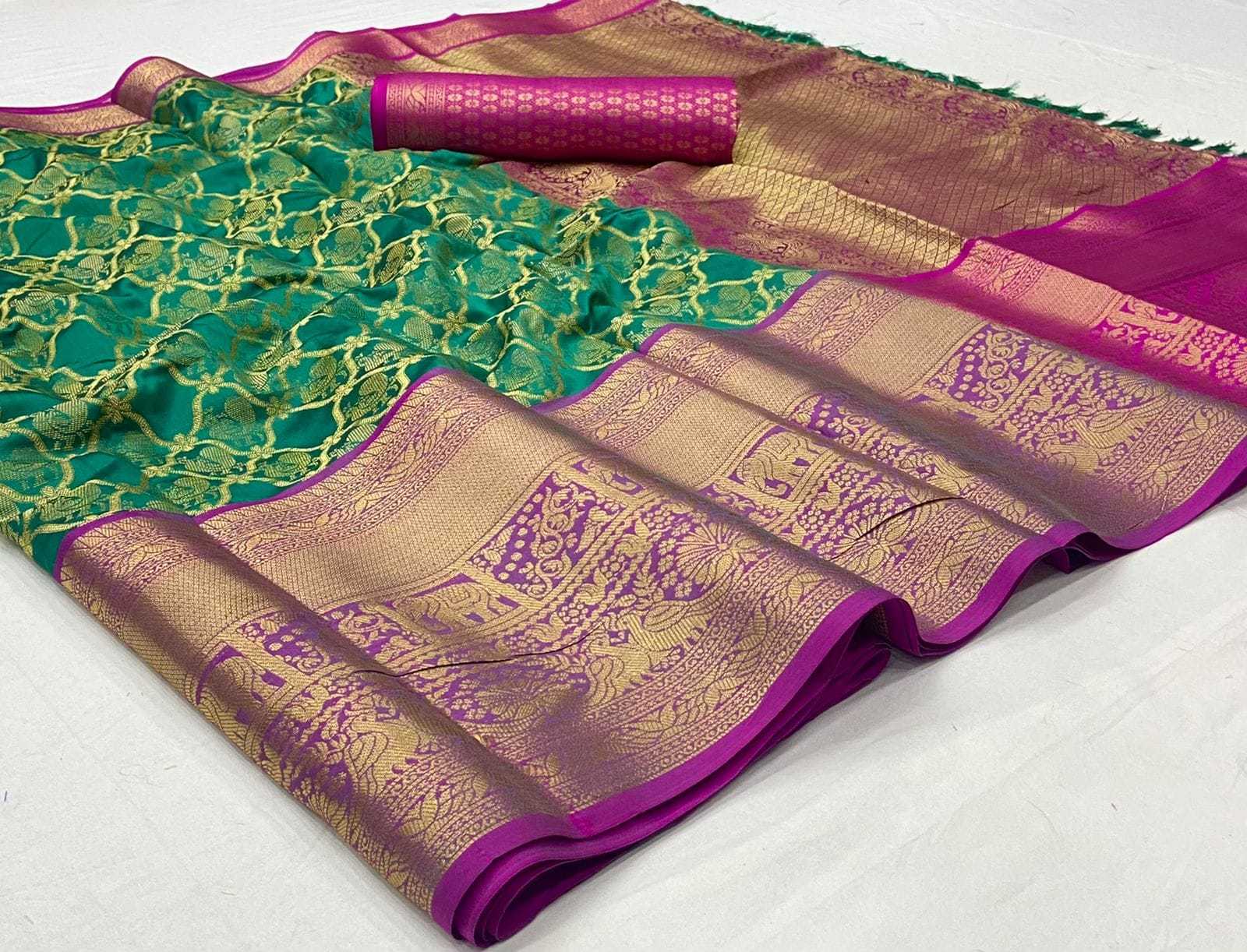 Ynf Silk KESH548 ROUND Sarees Festive Collections Wholesale Kanchipuram Sarees Zari Border Sarees Zari Sarees Manufacturer- Kapda Export
