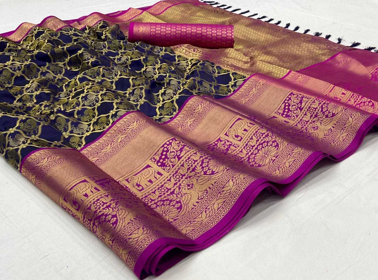 Ynf Silk KESH548 ROUND Sarees Festive Collections Wholesale Kanchipuram Sarees Zari Border Sarees Zari Sarees Manufacturer- Kapda Export
