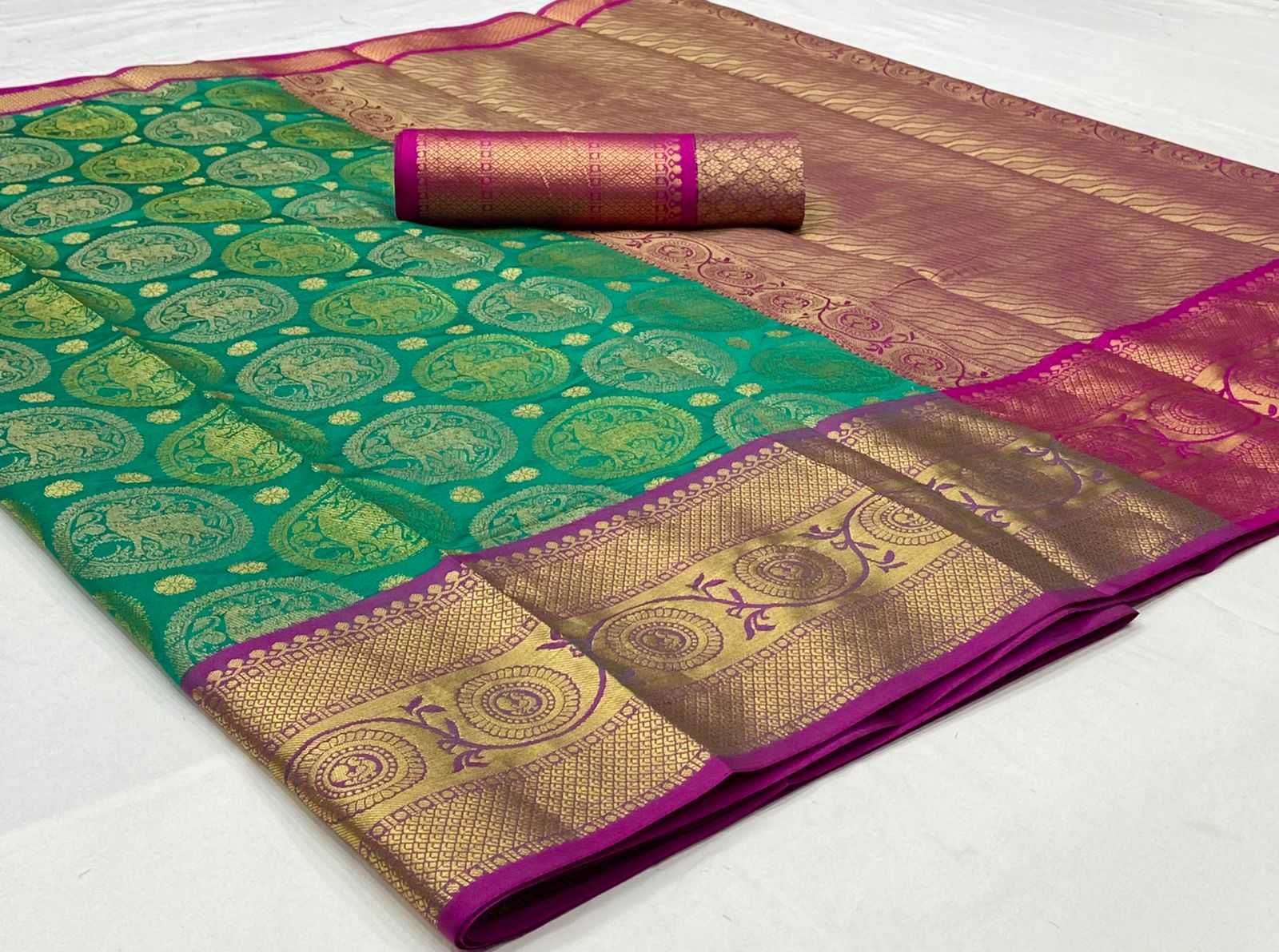 Ynf Silk KESH548 ROUND Sarees Festive Collections Wholesale Kanchipuram Sarees Zari Border Sarees Zari Sarees Manufacturer- Kapda Export