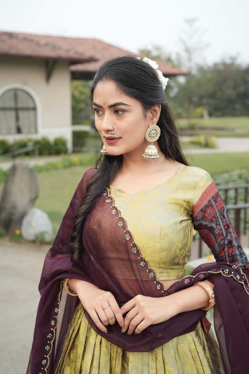 Ynf Silk RIN119 8133 Lehengas Wholesale Designer Lehenga Kalamkari Lehenga Traditional Lehenga Manufacturer- Kapda Export