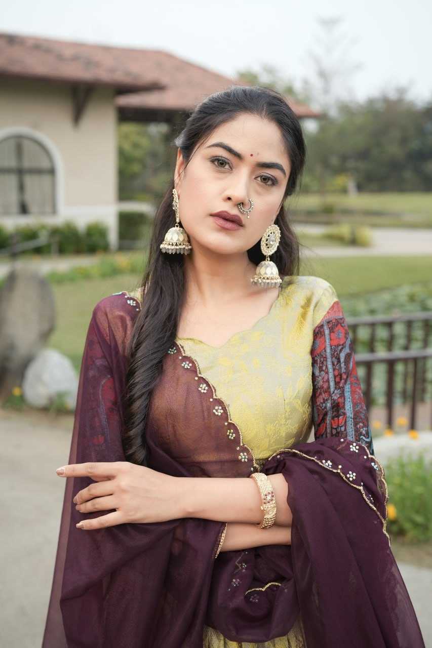 Ynf Silk RIN119 8133 Lehengas Wholesale Designer Lehenga Kalamkari Lehenga Traditional Lehenga Manufacturer- Kapda Export