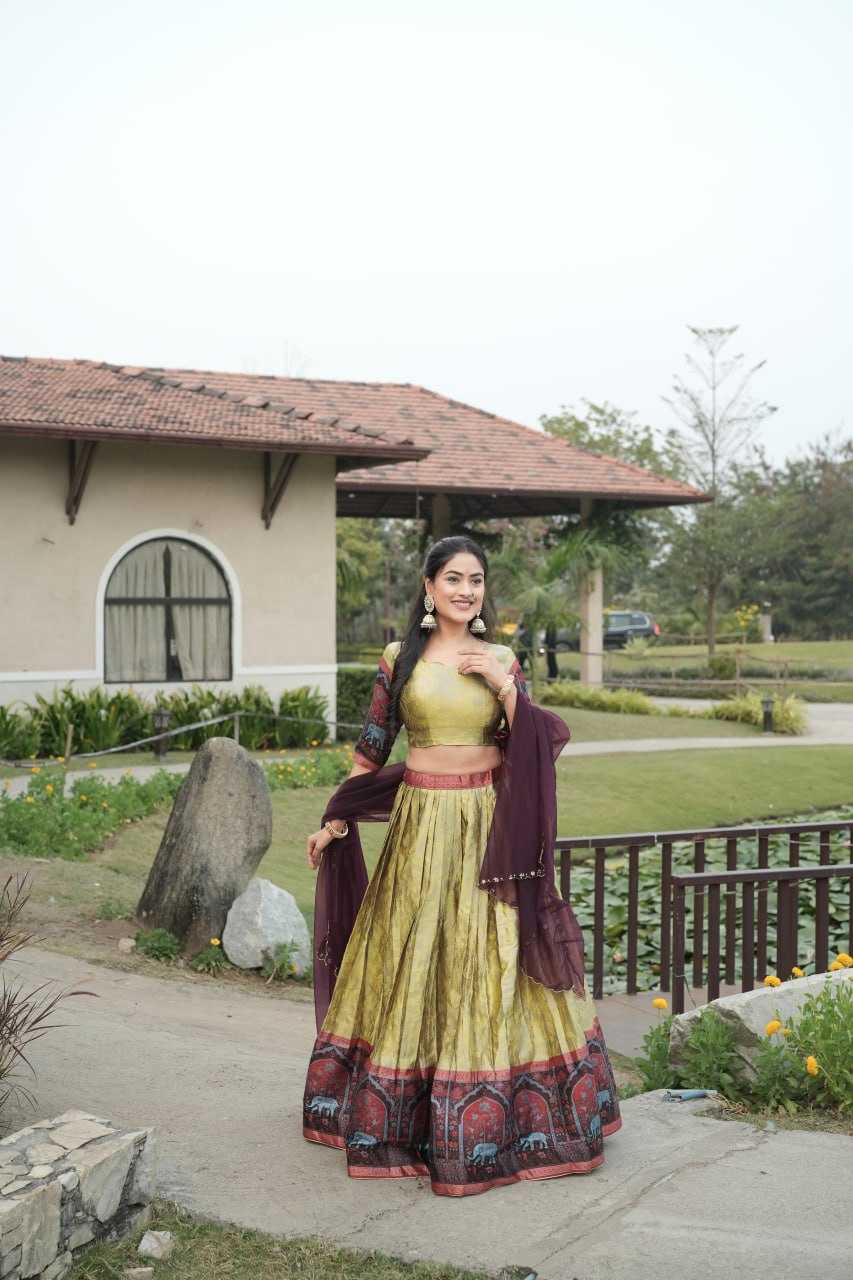 Ynf Silk RIN119 8133 Lehengas Wholesale Designer Lehenga Kalamkari Lehenga Traditional Lehenga Manufacturer- Kapda Export