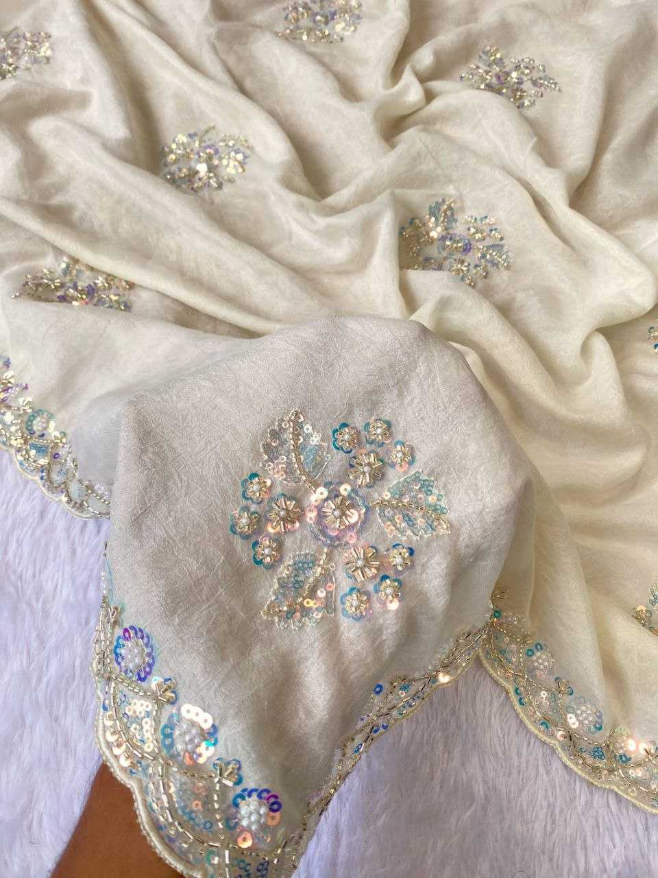 Ynf Silk RIN216 jivani Sarees Wholesale Designer Sarees Floral Sarees Cutwork Saree Manufacturer- Kapda Export