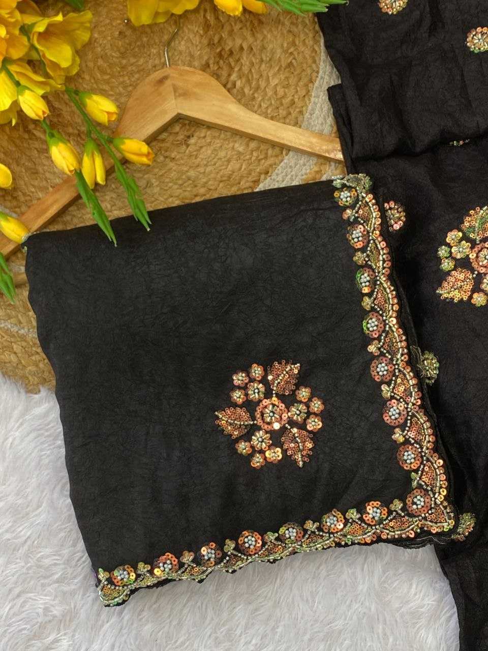 Ynf Silk RIN216 jivani Sarees Wholesale Designer Sarees Floral Sarees Cutwork Saree Manufacturer- Kapda Export