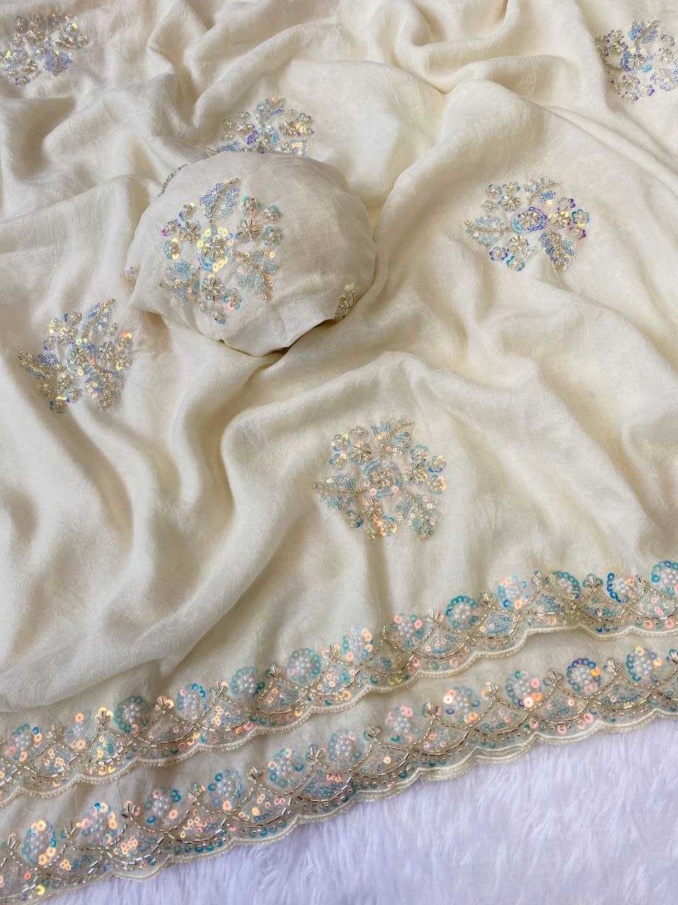 Ynf Silk RIN216 jivani Sarees Wholesale Designer Sarees Floral Sarees Cutwork Saree Manufacturer- Kapda Export