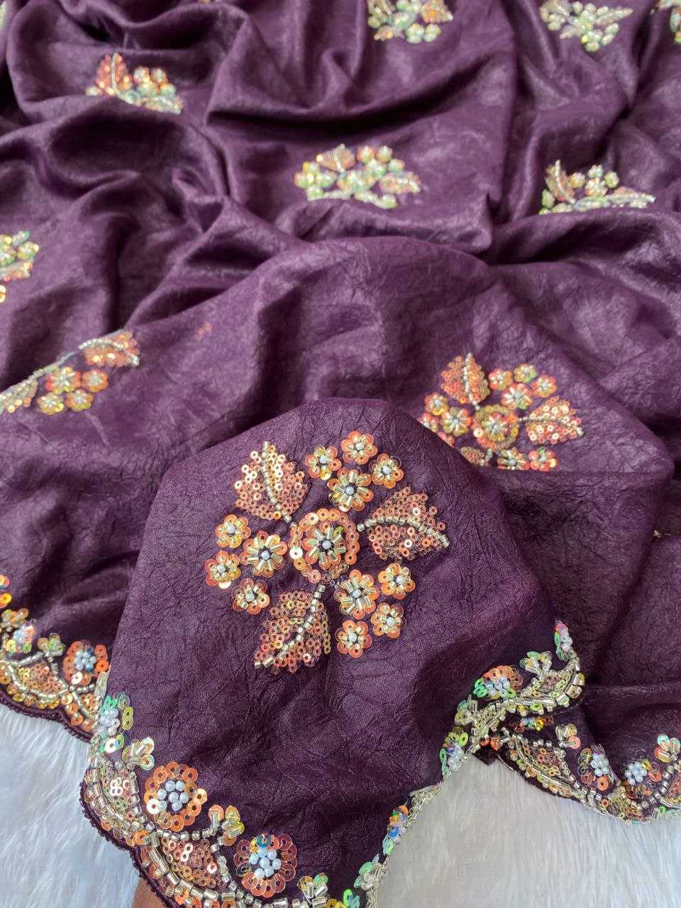 Ynf Silk RIN216 jivani Sarees Wholesale Designer Sarees Floral Sarees Cutwork Saree Manufacturer- Kapda Export