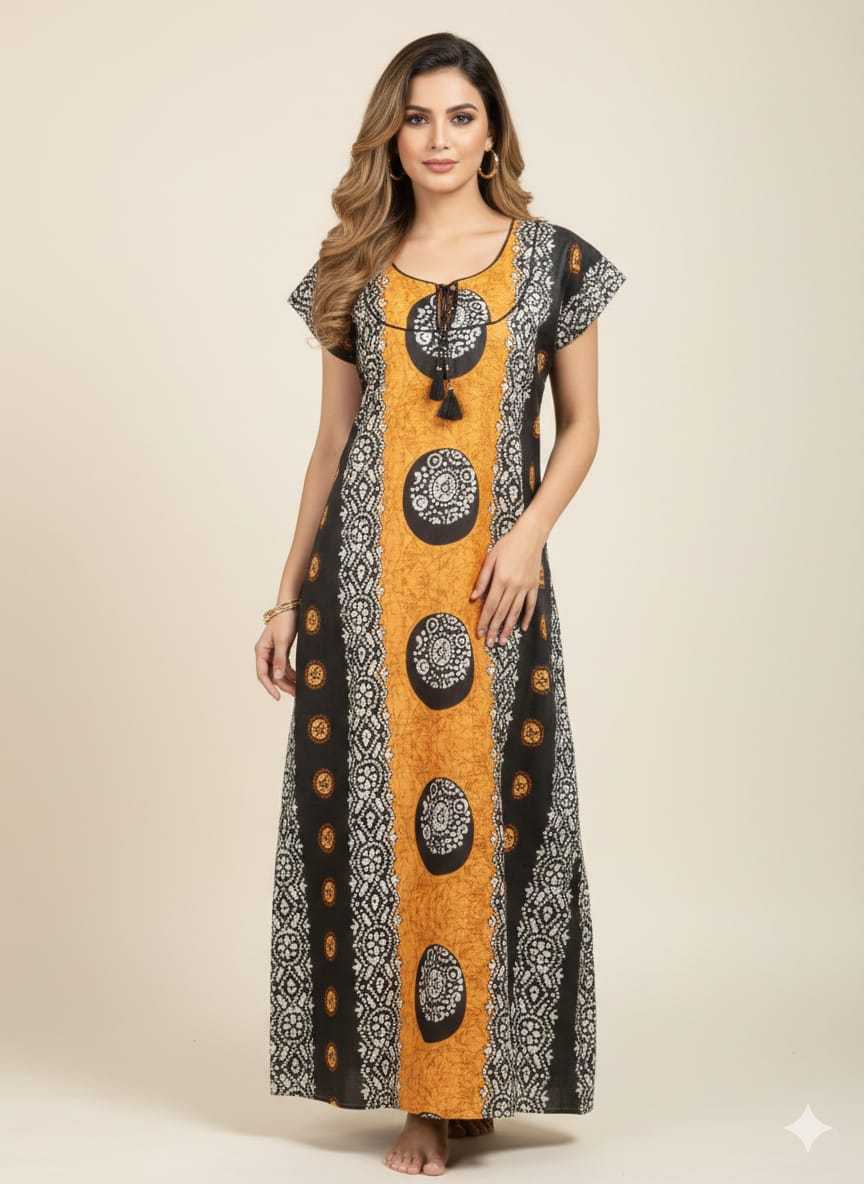Ynf Soft Cotton KESH585 188 Western Wears Wholesale One Piece Dress Night Wear Manufacturer- Kapda Export
