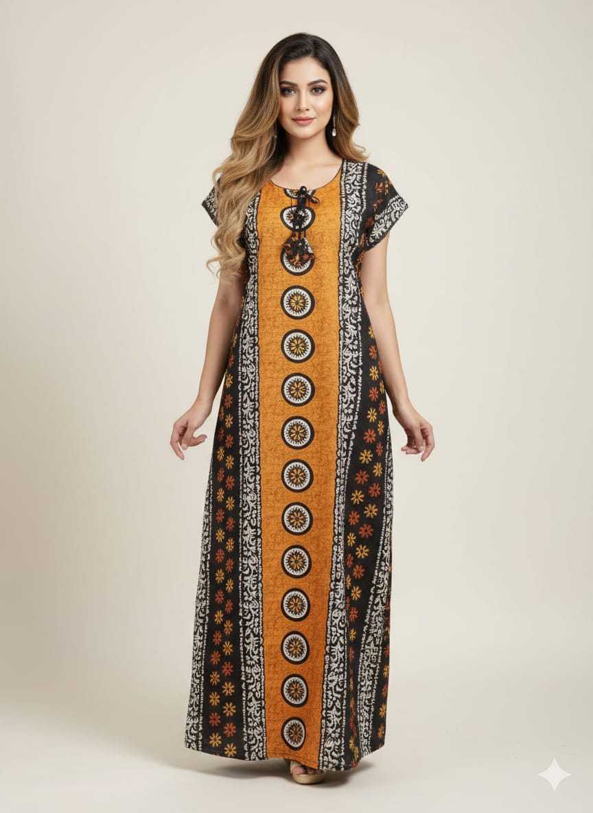 Ynf Soft Cotton KESH585 188 Western Wears Wholesale One Piece Dress Night Wear Manufacturer- Kapda Export