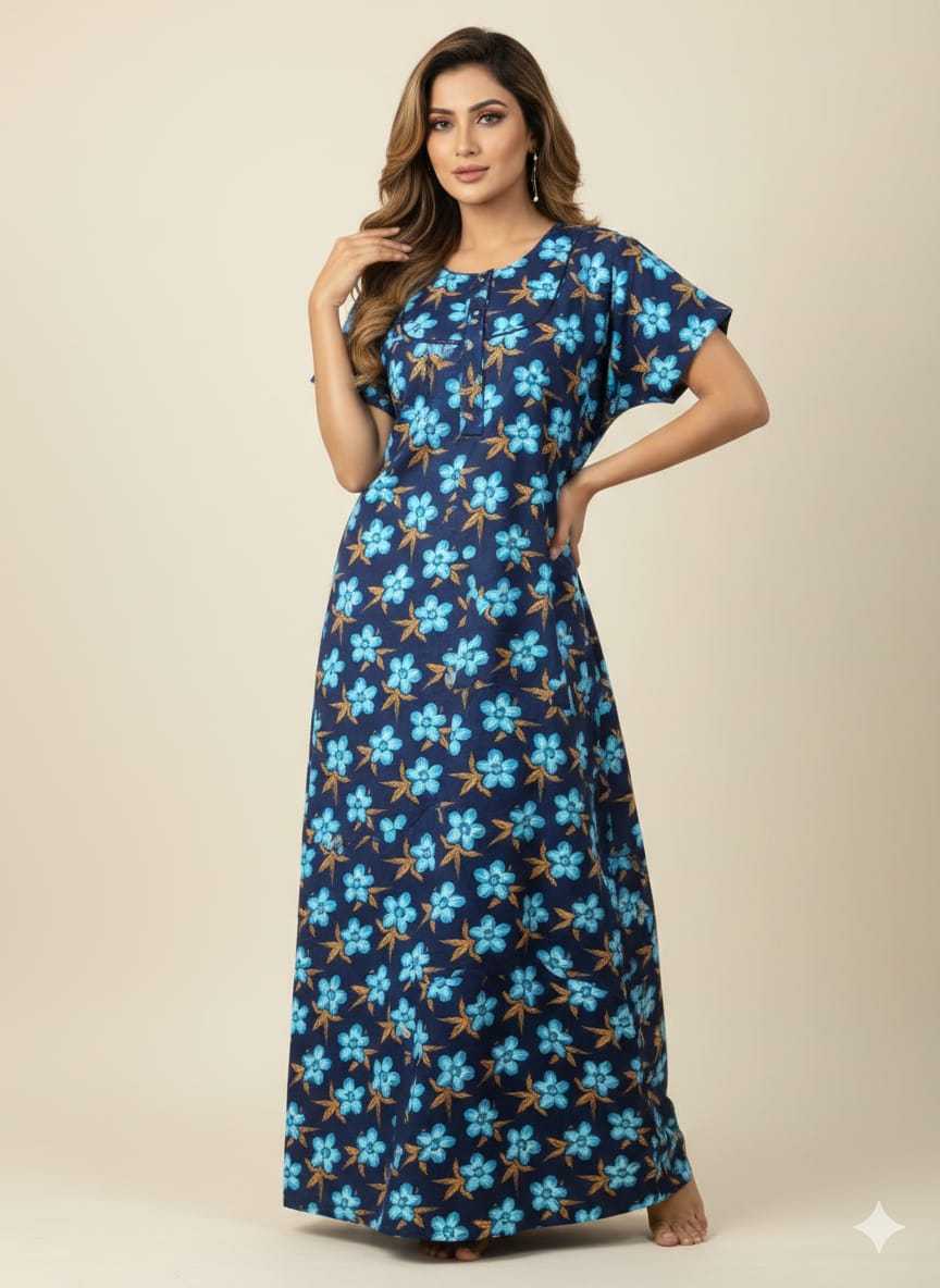 Ynf Soft Cotton KESH585 188 Western Wears Wholesale One Piece Dress Night Wear Manufacturer- Kapda Export