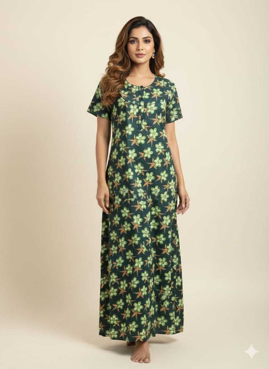 Ynf Soft Cotton KESH585 188 Western Wears Wholesale One Piece Dress Night Wear Manufacturer- Kapda Export