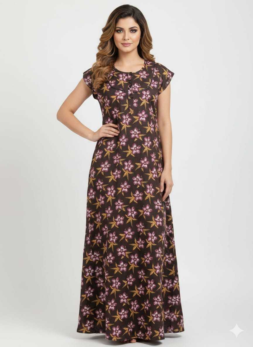 Ynf Soft Cotton KESH585 188 Western Wears Wholesale One Piece Dress Night Wear Manufacturer- Kapda Export