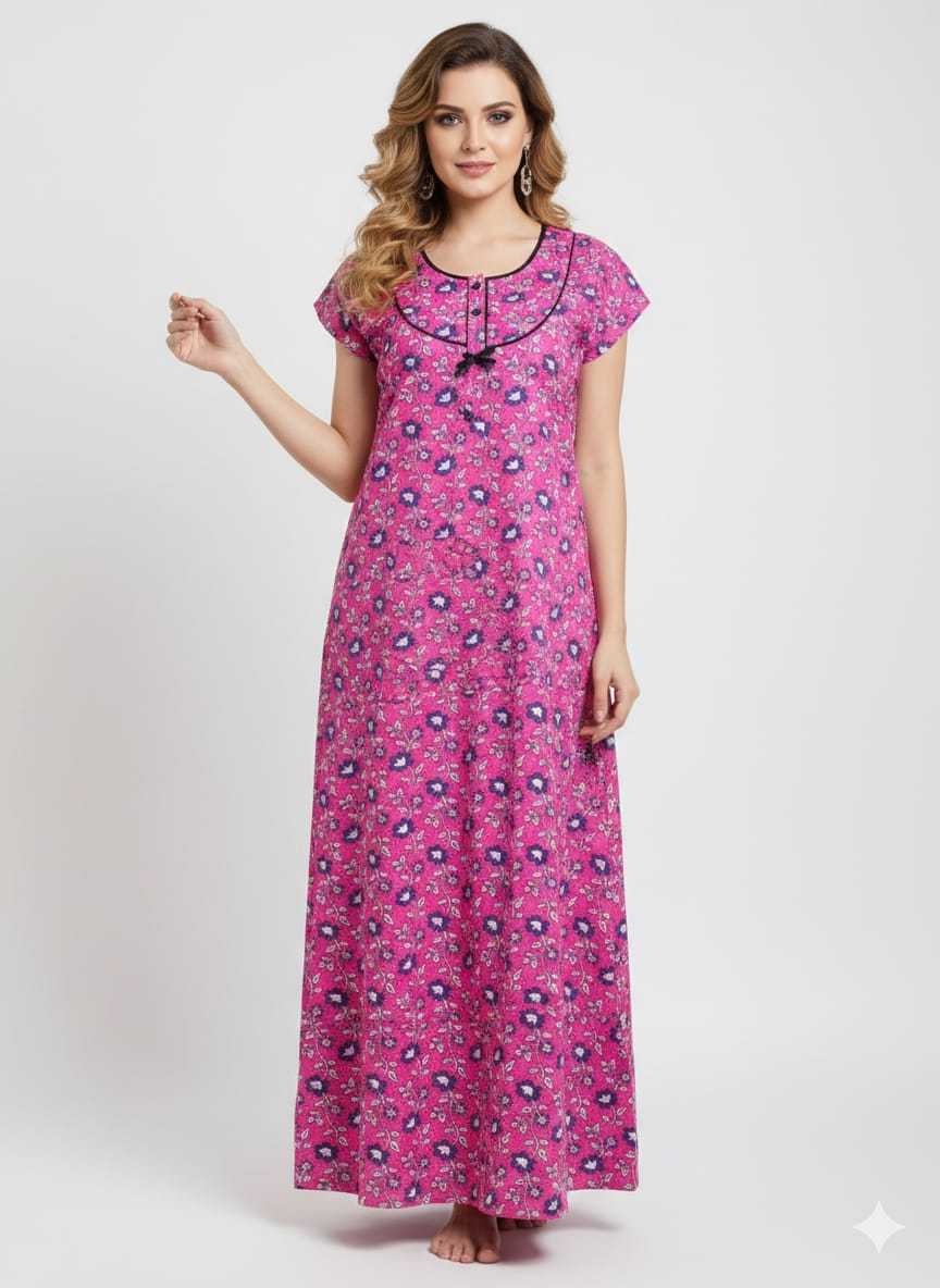 Ynf Soft Cotton KESH585 188 Western Wears Wholesale One Piece Dress Night Wear Manufacturer- Kapda Export