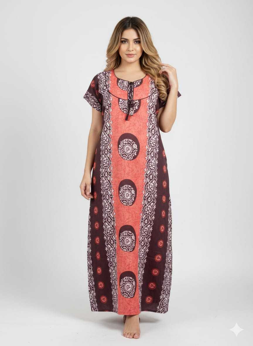 Ynf Soft Cotton KESH585 188 Western Wears Wholesale One Piece Dress Night Wear Manufacturer- Kapda Export