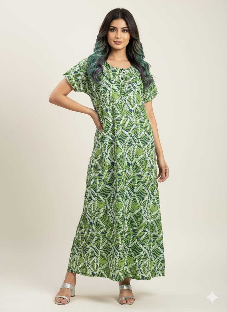 Ynf Soft Cotton KESH585 188 Western Wears Wholesale One Piece Dress Night Wear Manufacturer- Kapda Export