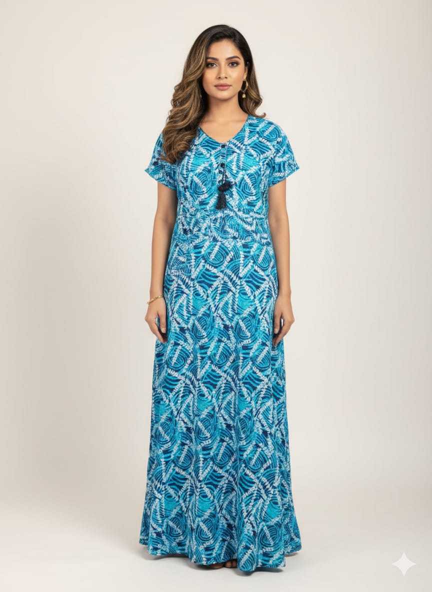 Ynf Soft Cotton KESH585 188 Western Wears Wholesale One Piece Dress Night Wear Manufacturer- Kapda Export