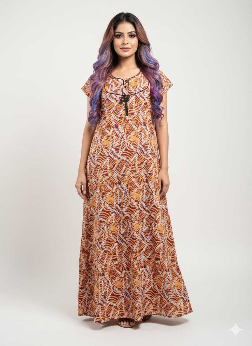 Ynf Soft Cotton KESH585 188 Western Wears Wholesale One Piece Dress Night Wear Manufacturer- Kapda Export