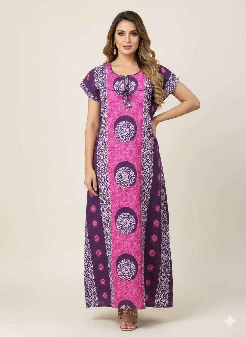 Ynf Soft Cotton KESH585 188 Western Wears Wholesale One Piece Dress Night Wear Manufacturer- Kapda Export