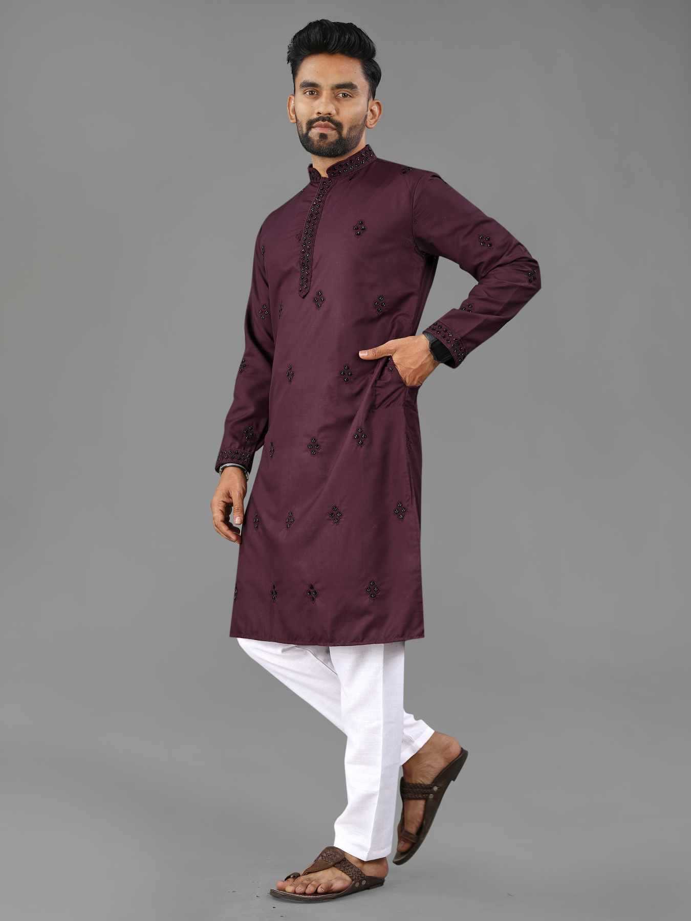 Ynf Soft Cotton KESH747 KASTURI Mens Wear Wholesale Mens Kurtas Men Cotton Kurta Designer Ethnic Set Manufacturer- Kapda Export