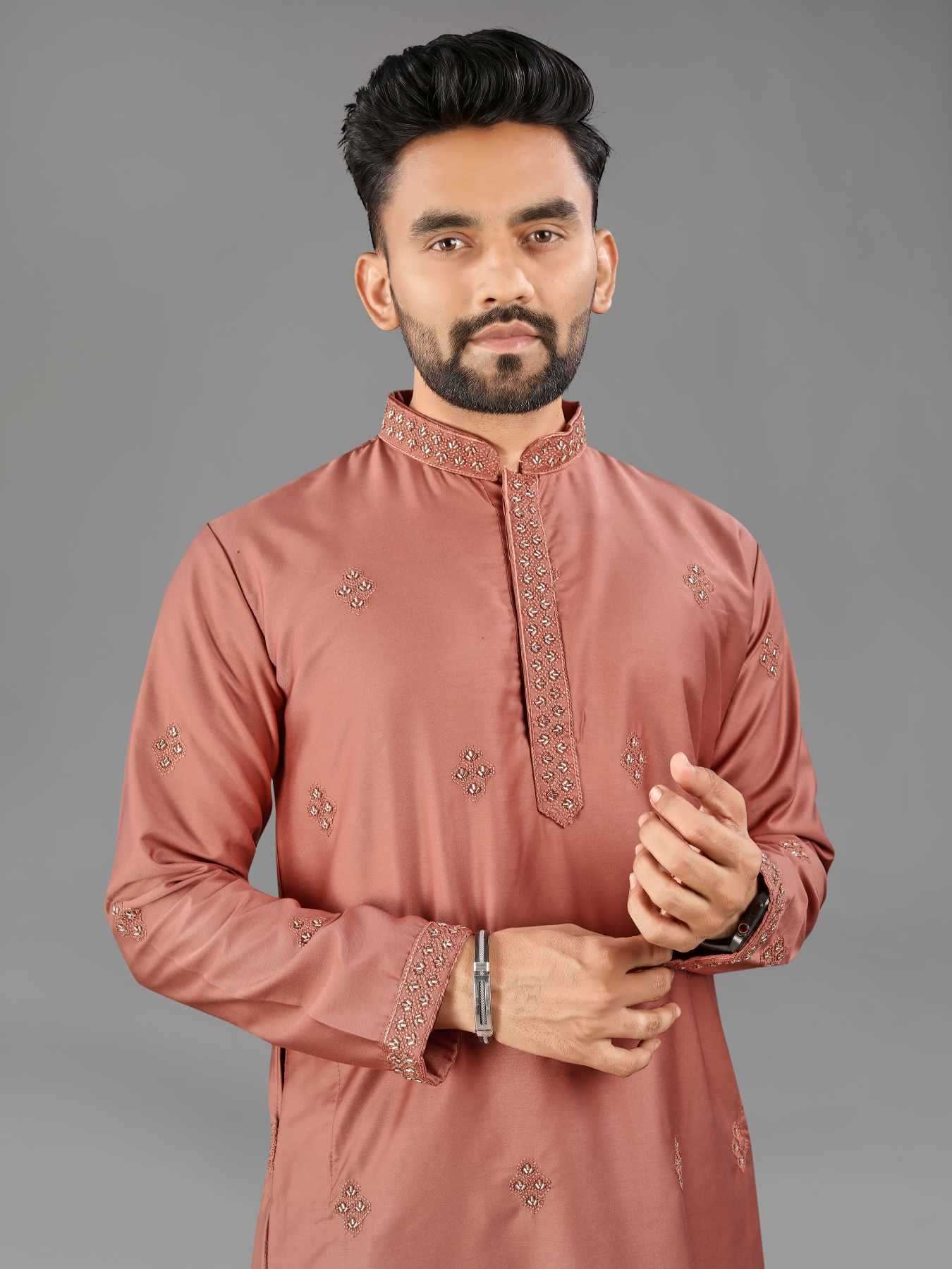 Ynf Soft Cotton KESH747 KASTURI Mens Wear Wholesale Mens Kurtas Men Cotton Kurta Designer Ethnic Set Manufacturer- Kapda Export