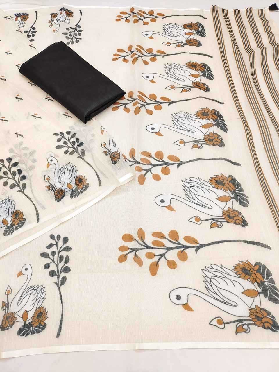 Ynf Soft Cotton RIN231 DUCK Sarees Wholesale Designer Sarees Fancy Sarees Printed Sarees Manufacturer- Kapda Export